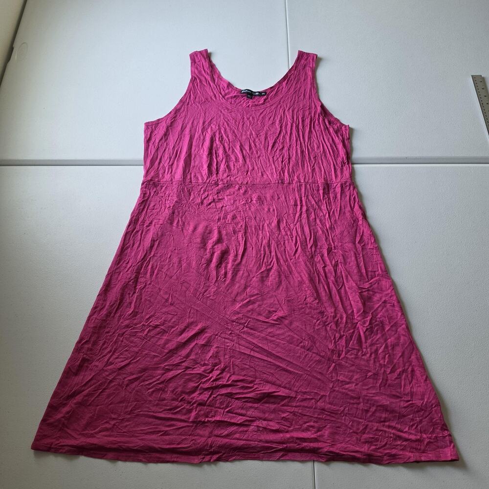 Gudrun Sjödén Dress Womens XXL Pink Micromodal Jersey Tank A Line Midi Sundress